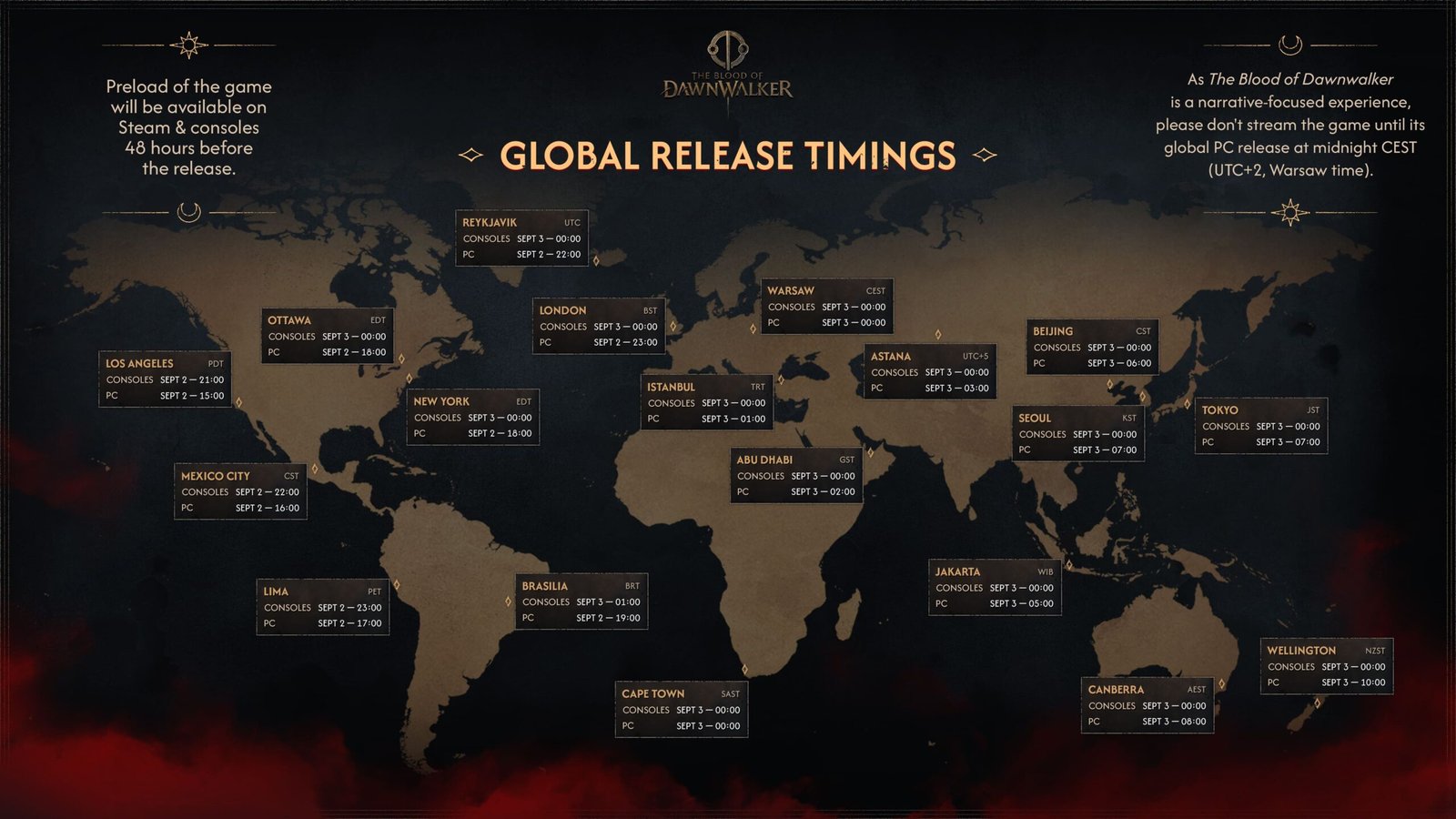 The Blood of Dawnwalker teve seus horários de lançamento revelados no Brasil