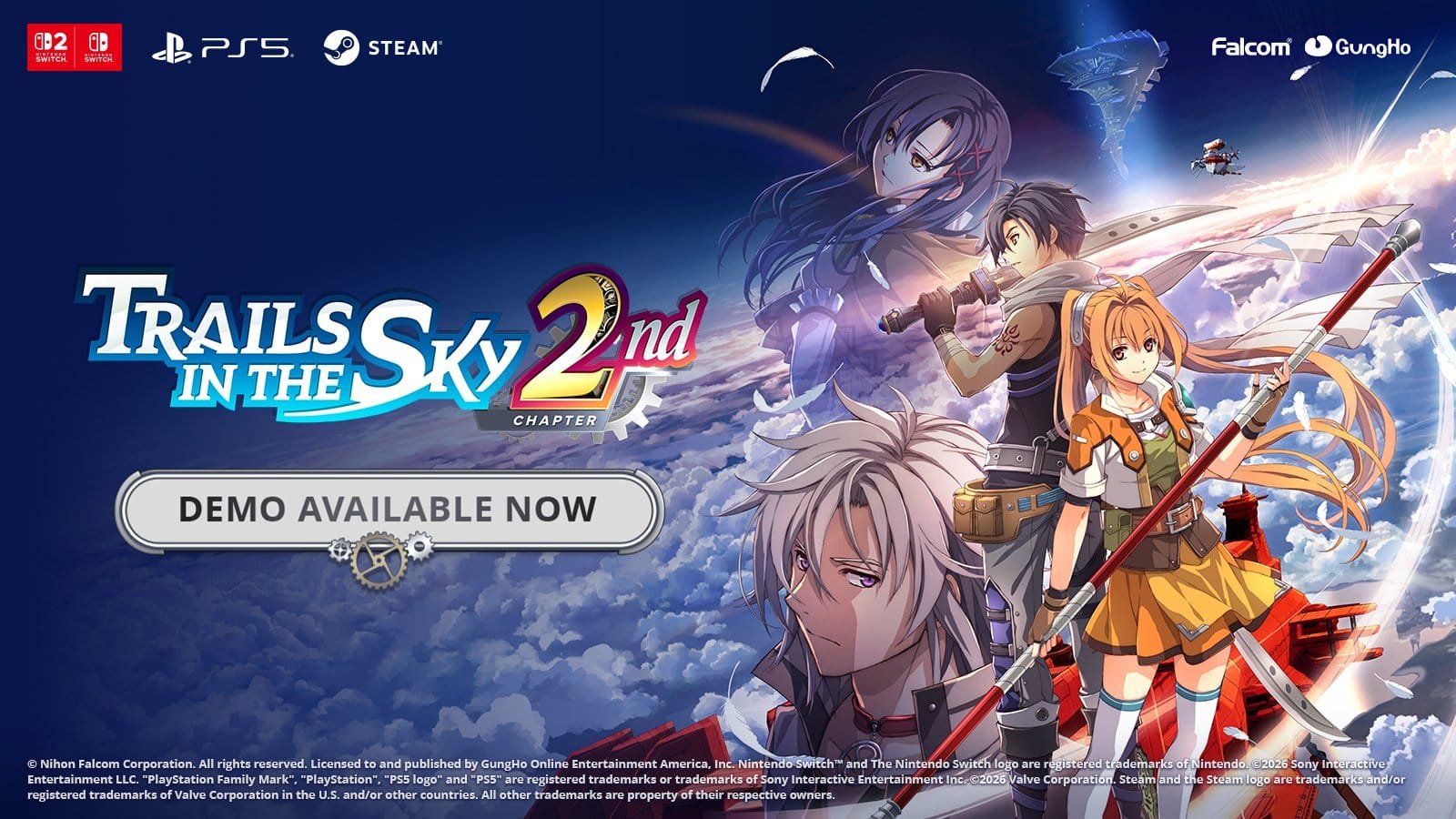 Demo de Trails in the Sky 2nd Chapter já está disponível