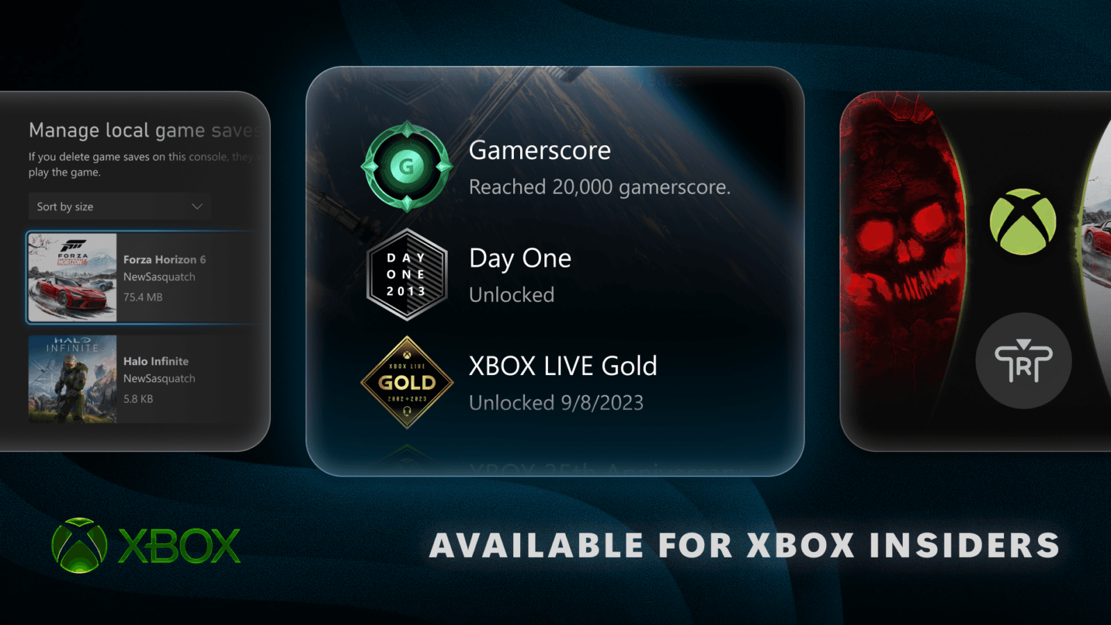 Xbox libera nova atualização para insiders com gerenciador de saves locais e modo imersivo