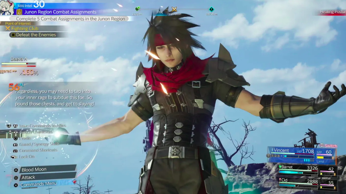 Final Fantasy VII Revelation recebe novas prévias e impressiona com combate, mas preocupa pelo excesso de conteúdo