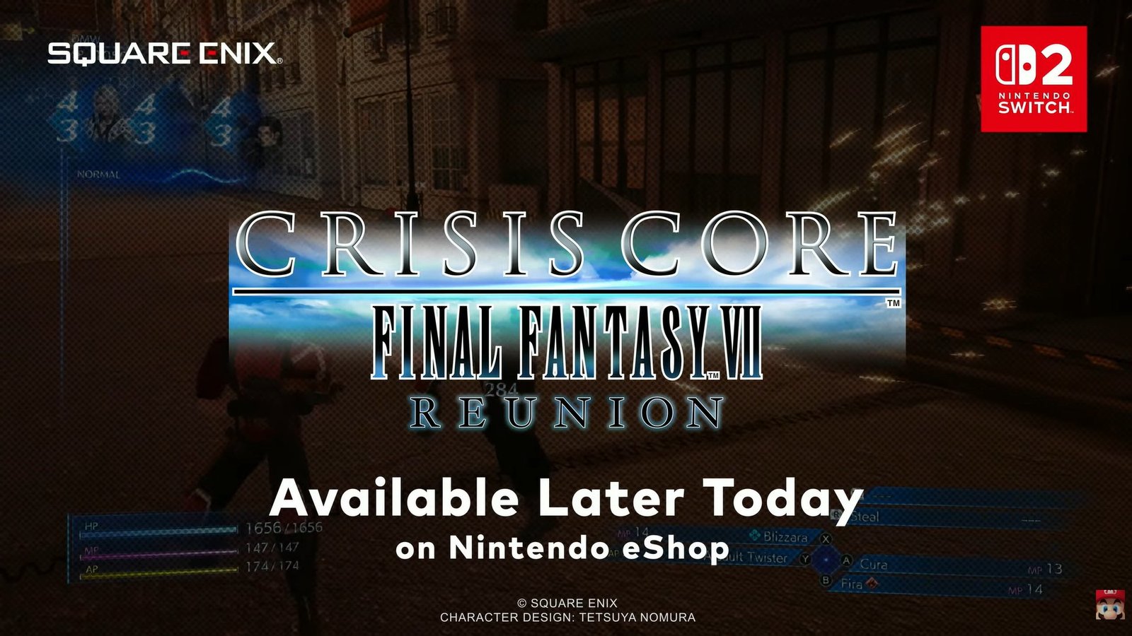 Crisis Core: Final Fantasy VII Reunion é lançado de surpresa para o Nintendo Switch 2