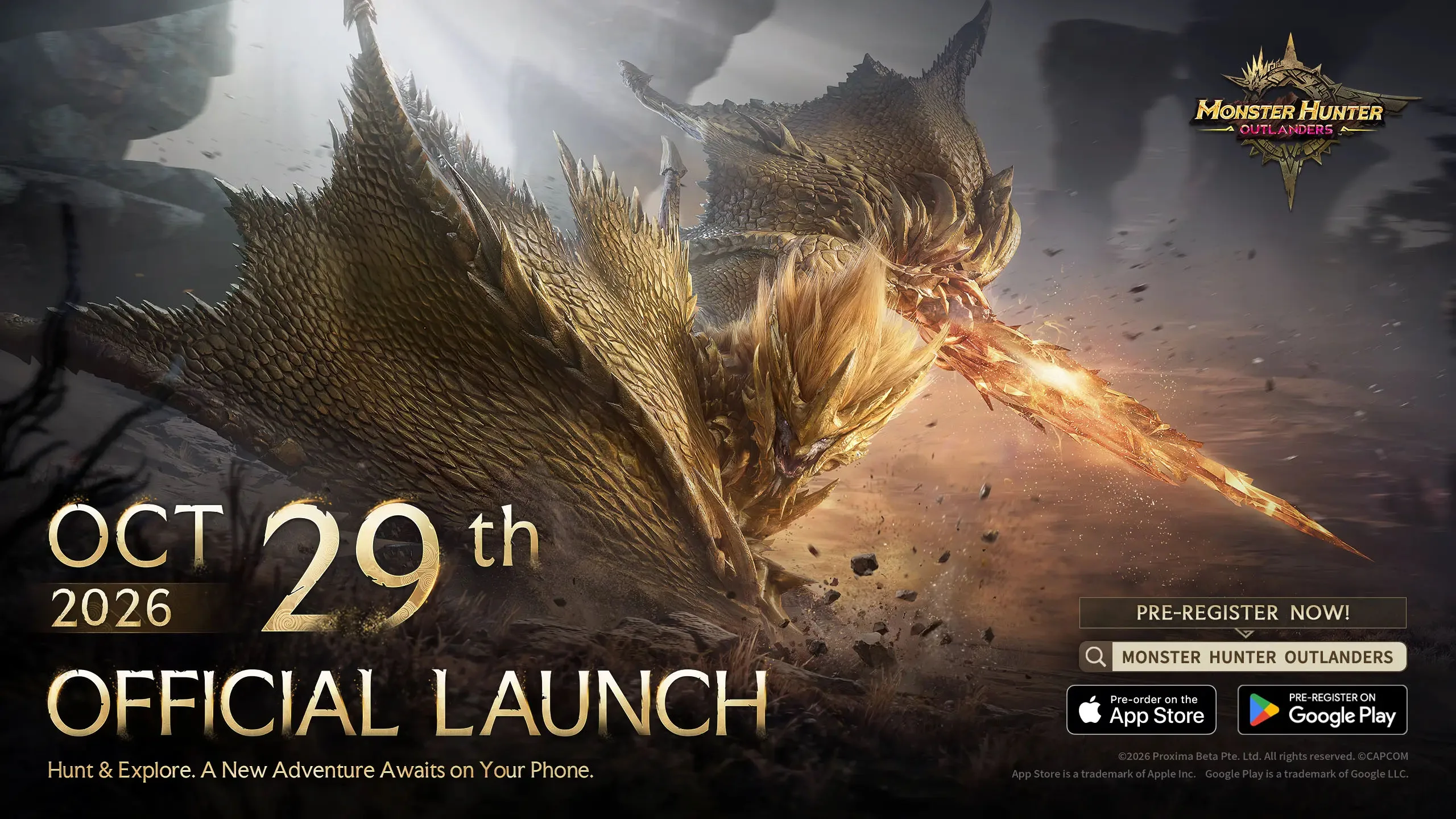 Monster Hunter Outlanders chega em 29 de outubro para mobile