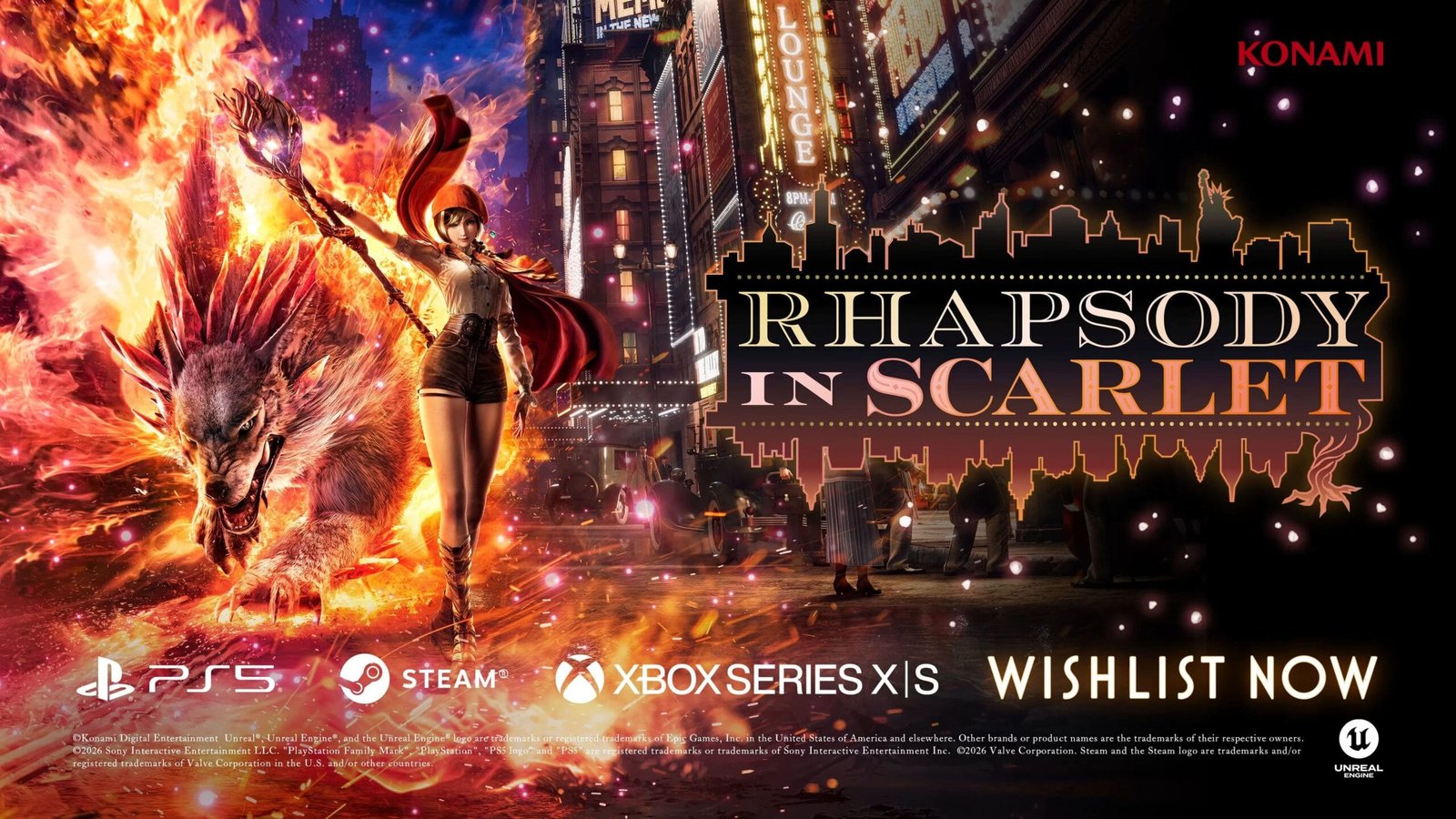 Konami anuncia jogo de ação e aventura Rhapsody in Scarlet