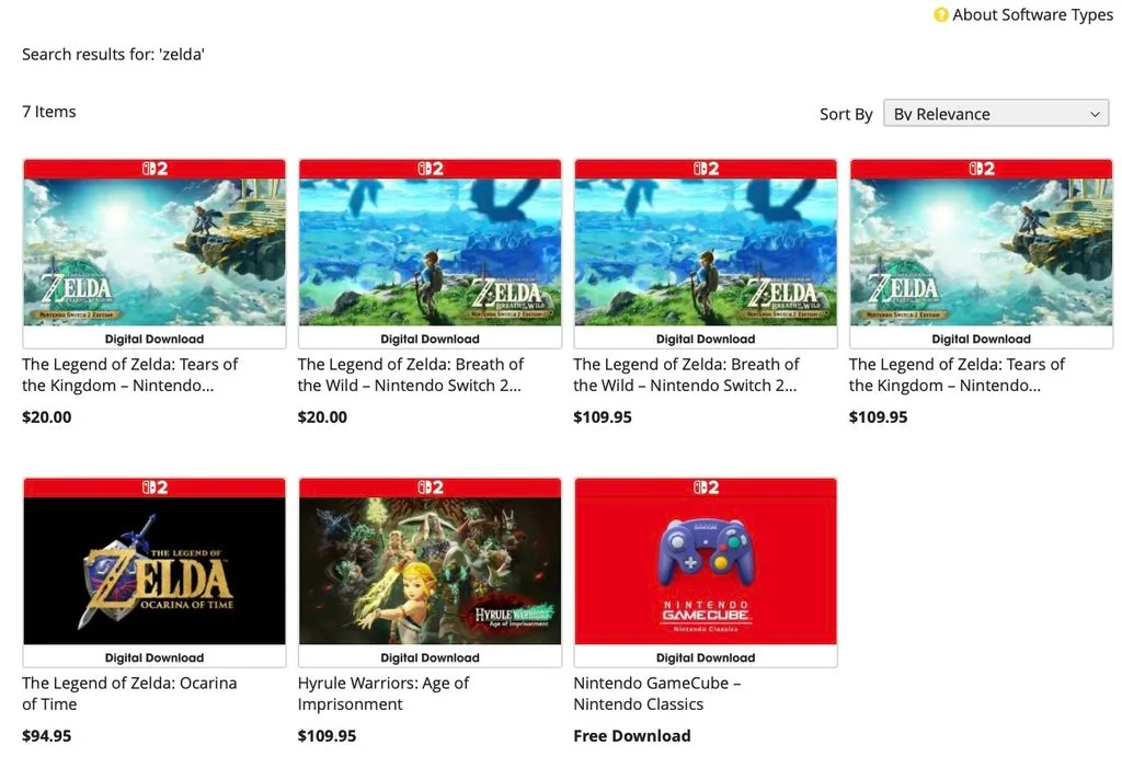 Zelda Ocarina of Time remake price listing