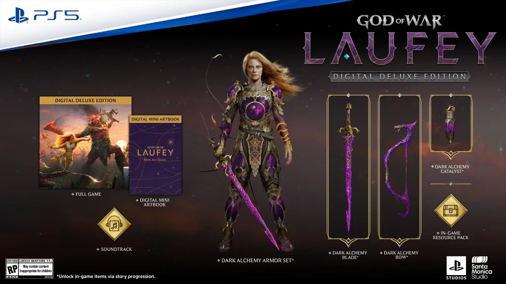 god of war laufey deluxe itens