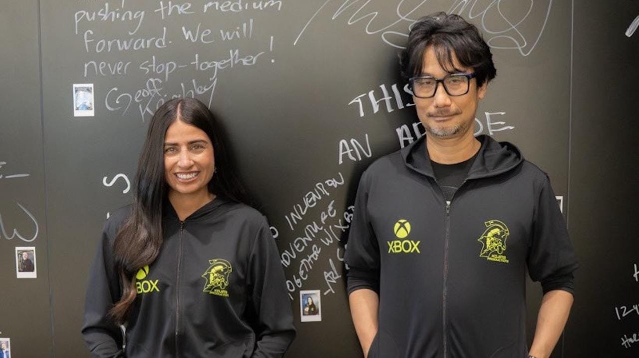 Asha Sharma visita Kojima Productions e sela nova parceria com Hideo Kojima