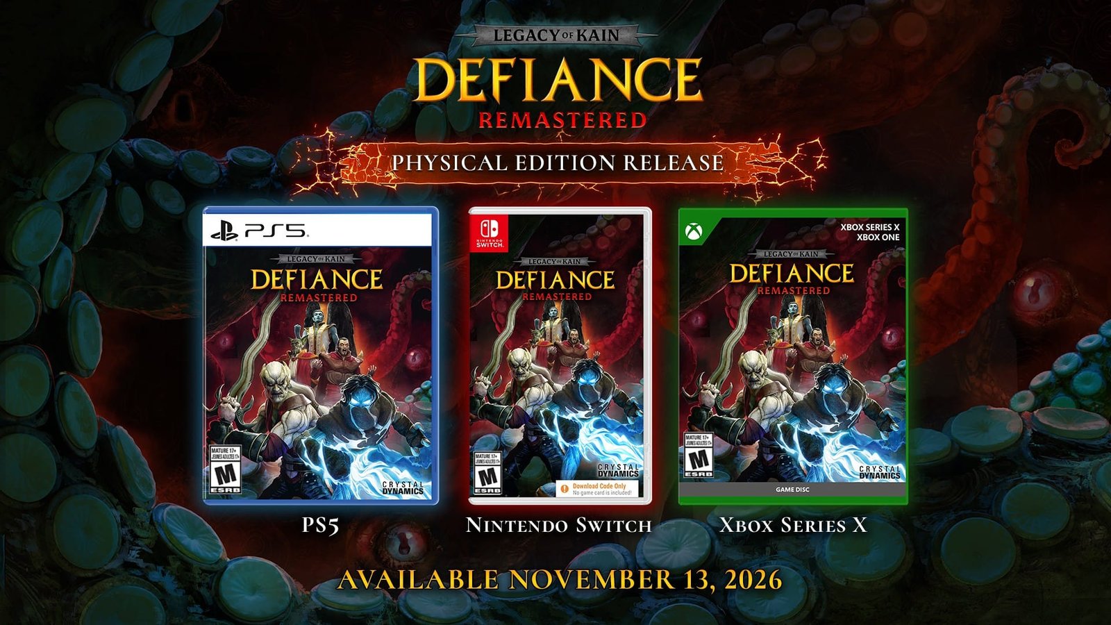 Legacy of Kain: Defiance Remastered receberá edições físicas em novembro