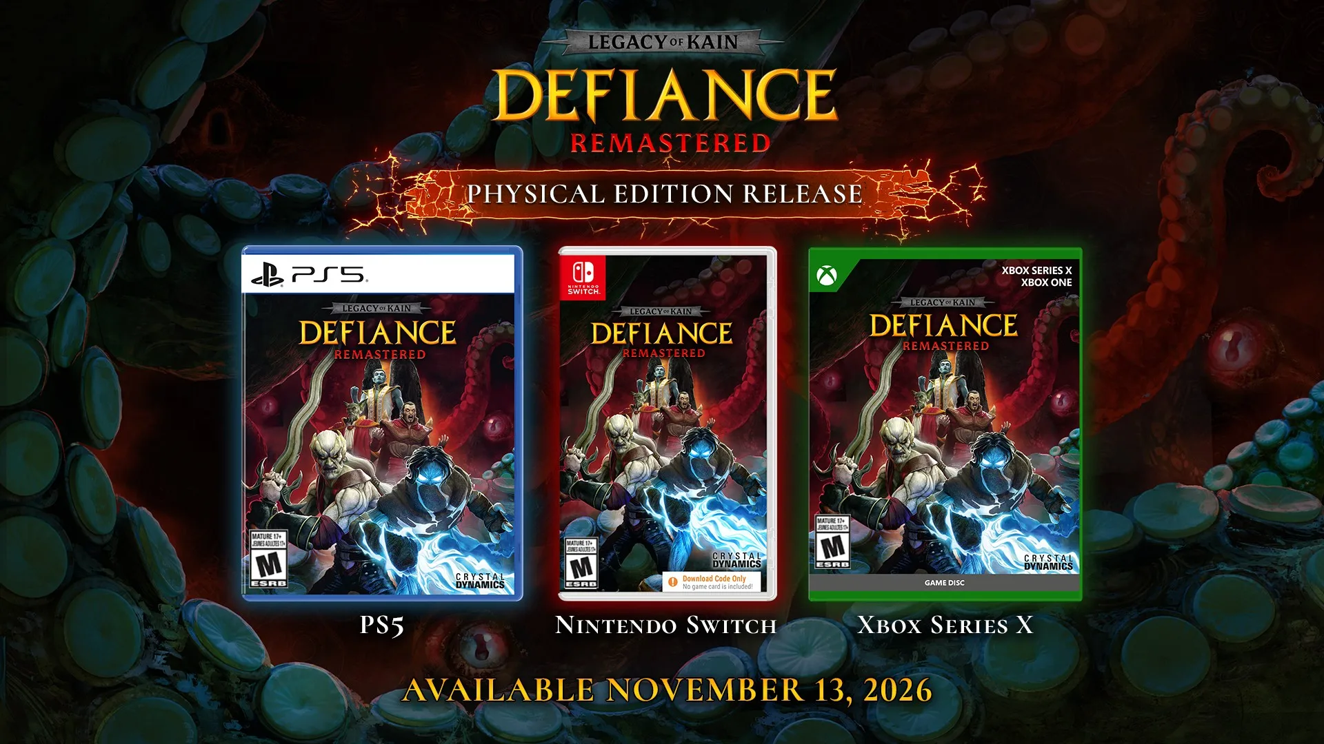 Legacy of Kain: Defiance Remastered receberá edições físicas em novembro