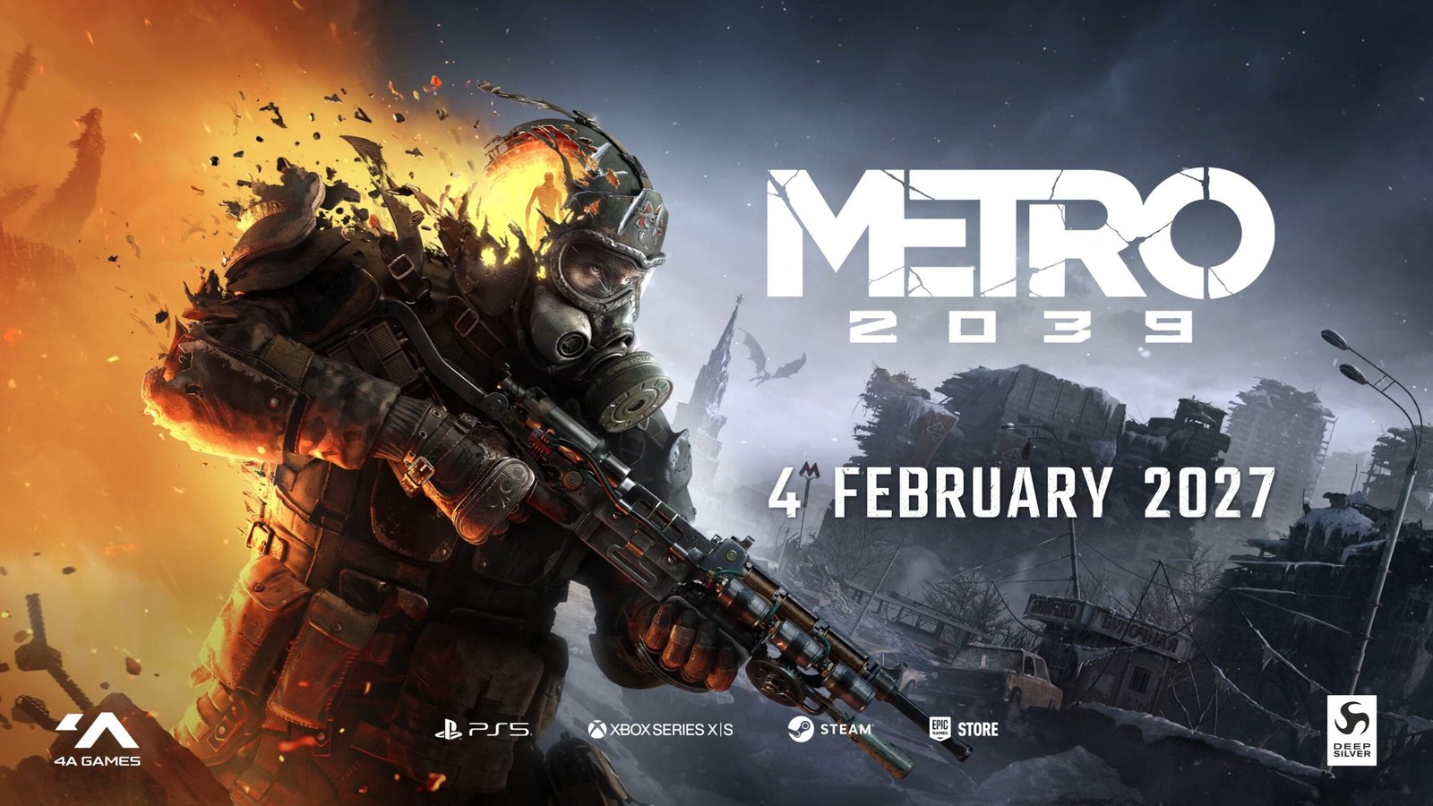 METRO 2039 é anunciado para 4 de fevereiro de 2027 e recebe primeiro trailer de gameplay nos consoles