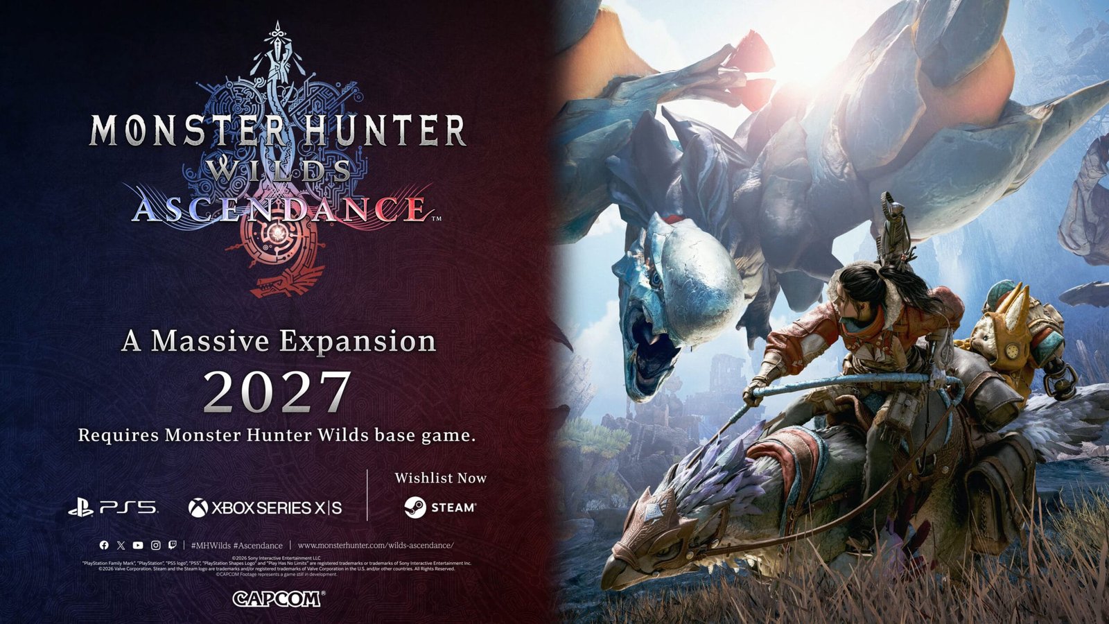 Monster Hunter Wilds expansão Ascendance ganha novo trailer