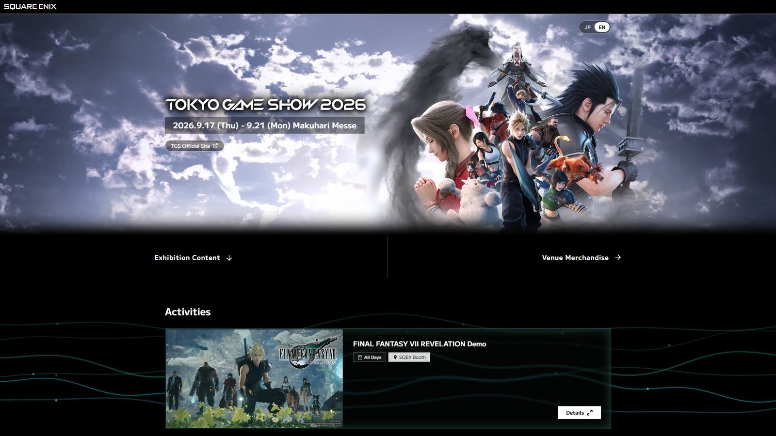 Square Enix revelou sua lineup de jogos para a Tokyo Game Show 2026