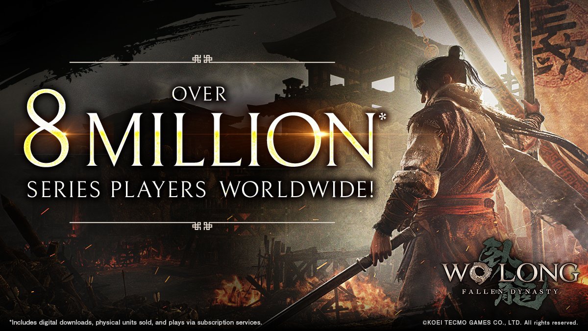 Wo Long: Fallen Dynasty ultrapassa a marca de 8 milhões de jogadores