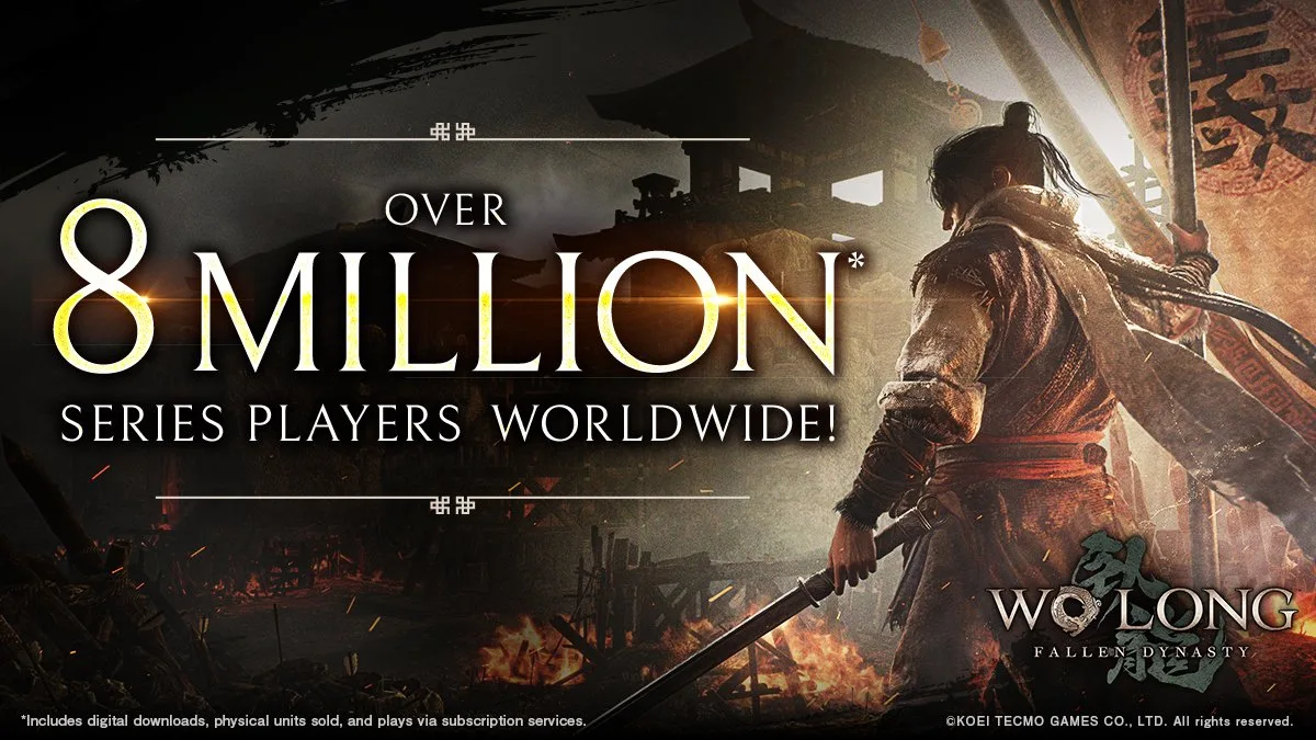 Wo Long: Fallen Dynasty ultrapassa a marca de 8 milhões de jogadores