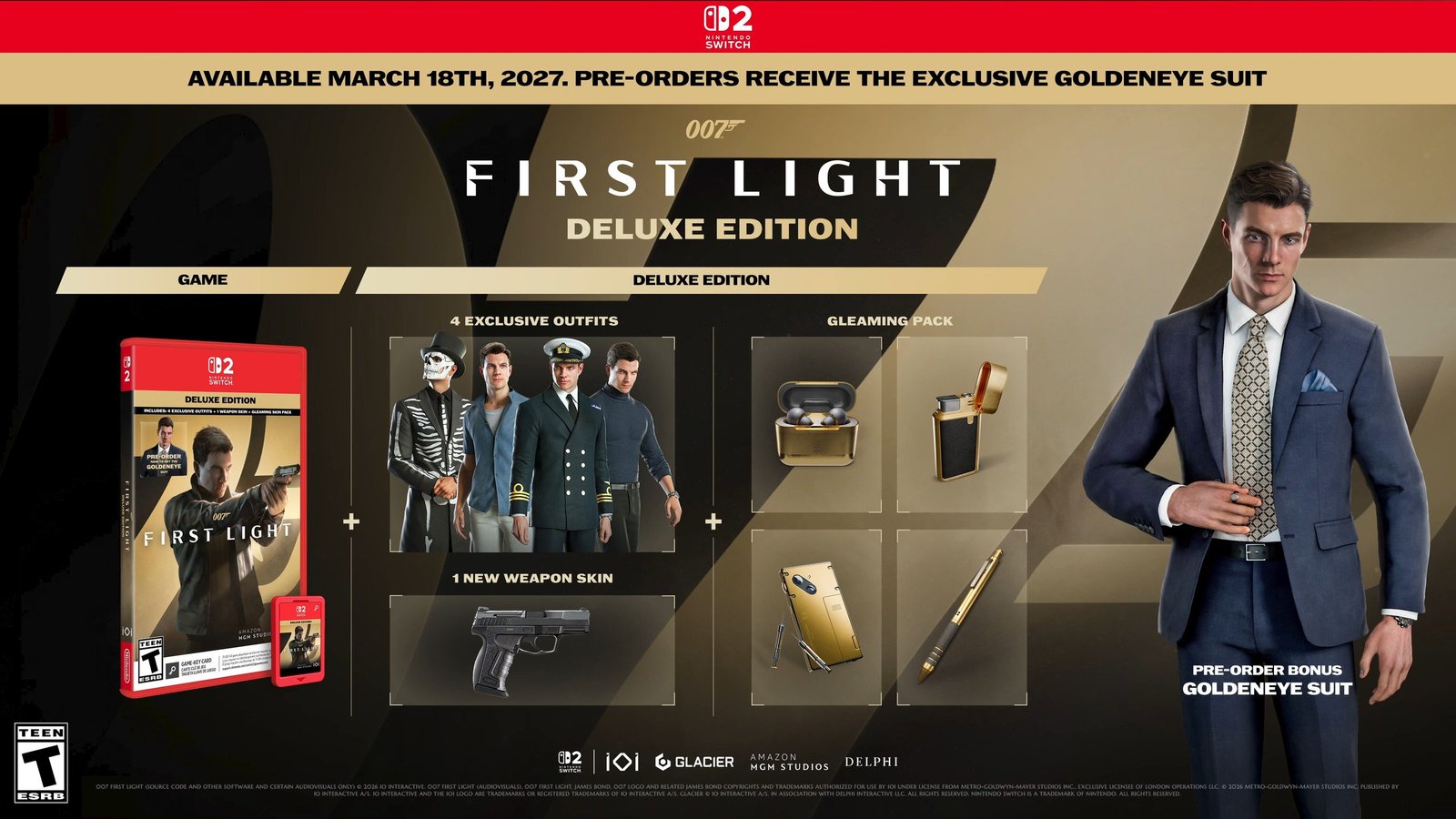 007: First Light chega ao Switch 2 em 18 de março de 2027