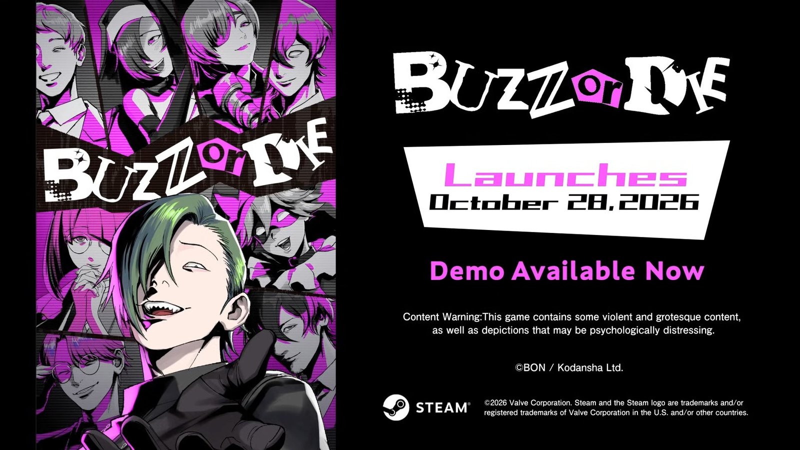 BUZZ or DIE será lançado em 28 de outubro para PC