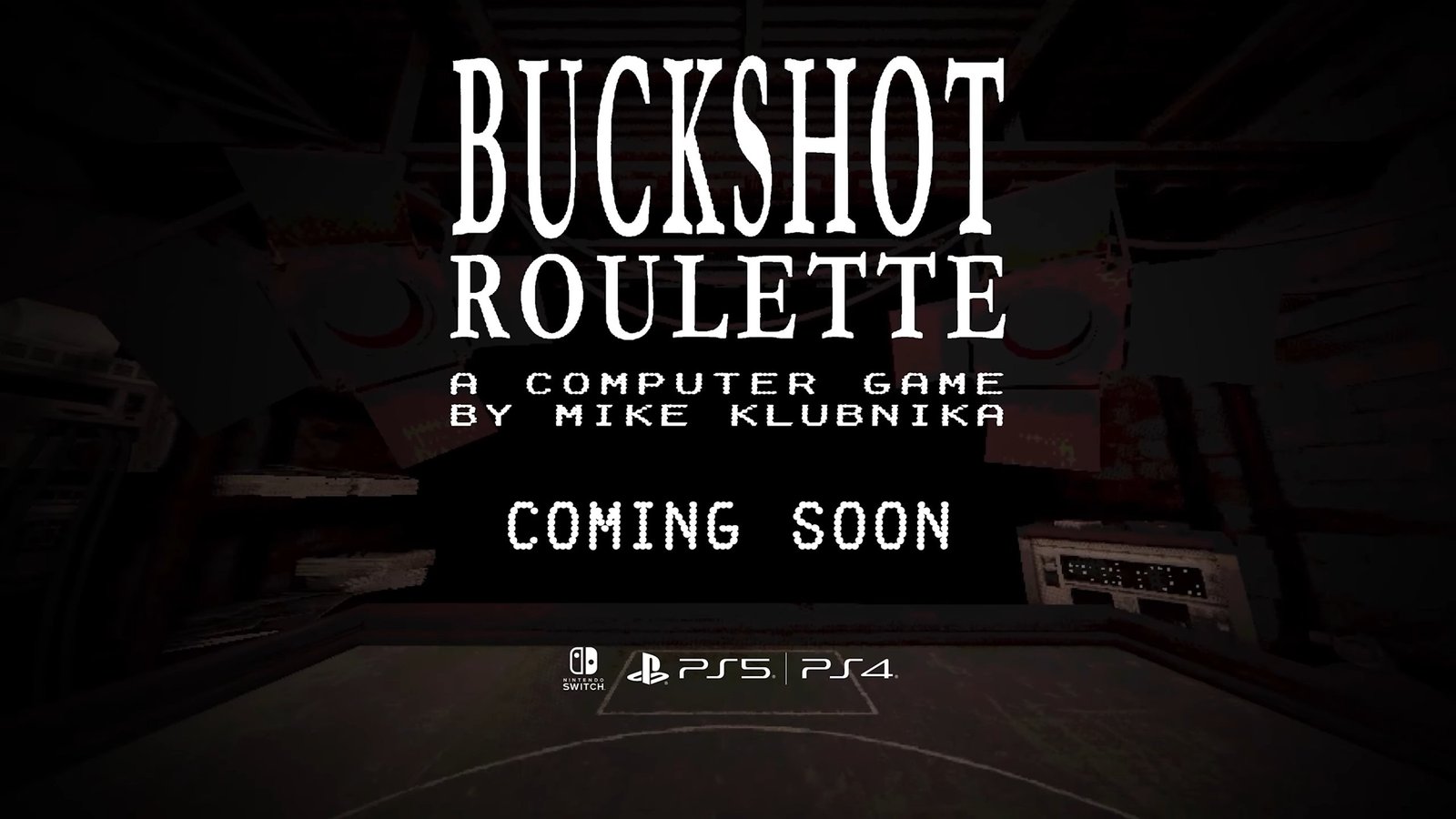 Buckshot Roulette é anunciado para PS5, PS4 e Switch