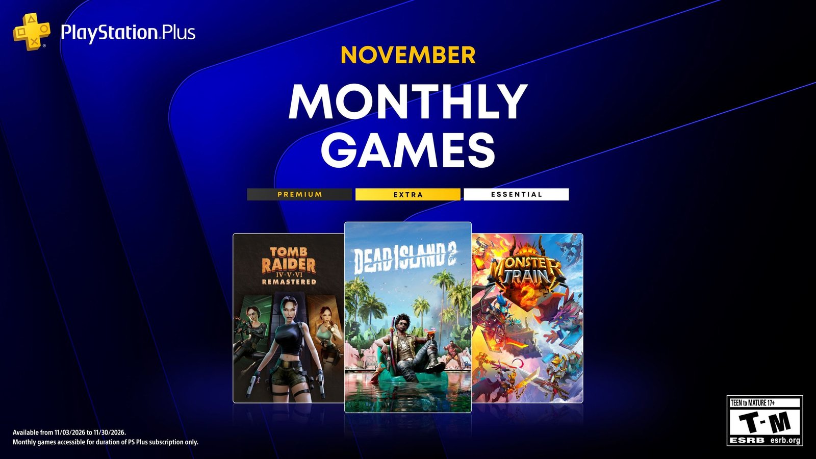 Jogos da Playstation Plus Essential de novembro foram revelados