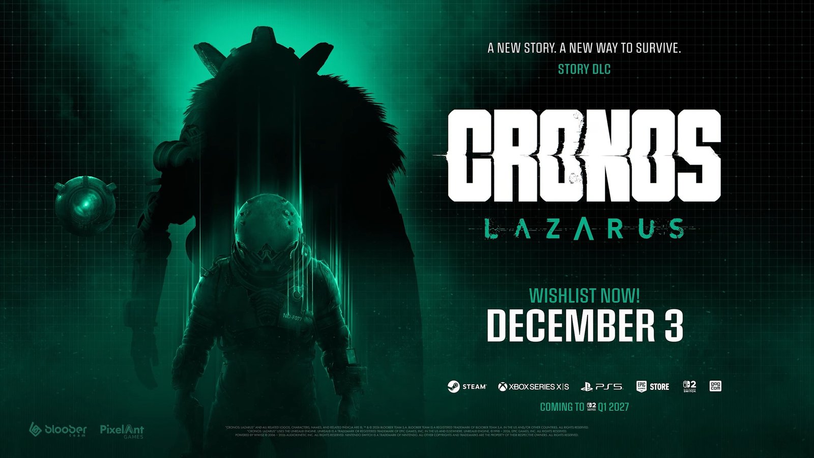 Cronos: The New Dawn DLC Cronos Lazarus chega em 3 de Dezembro