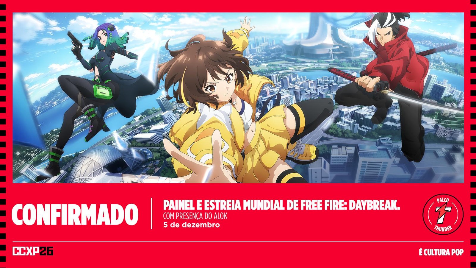 Free Fire: Daybreak terá estreia de seu primeiro episódio na CCXP26