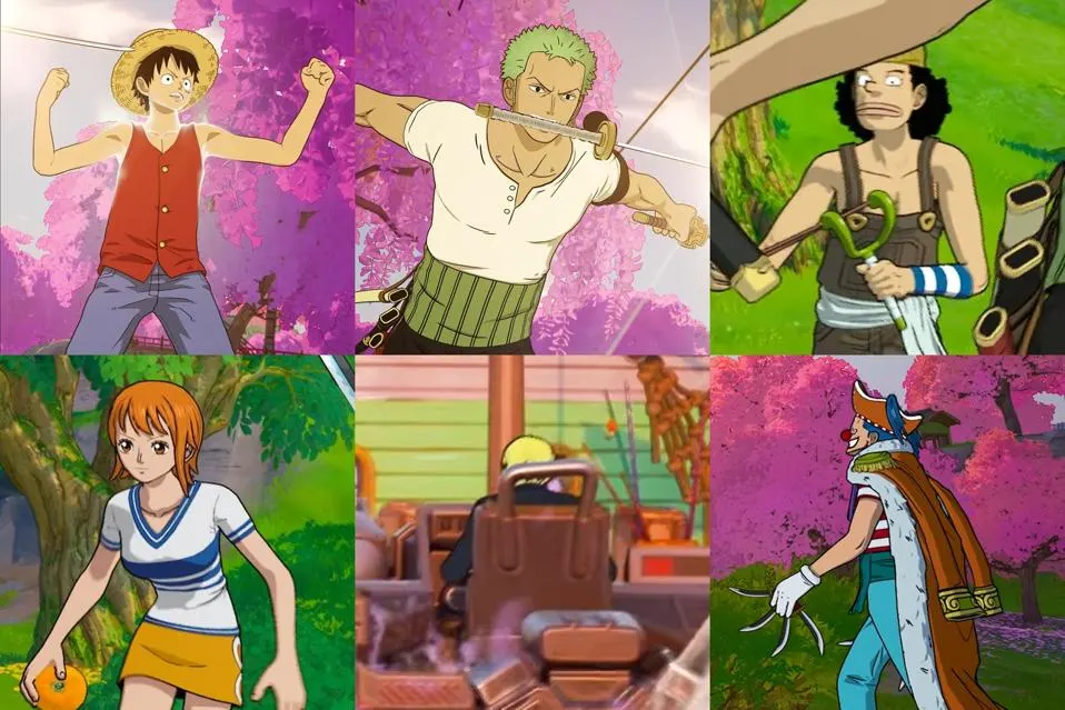 one piece x fornite skins