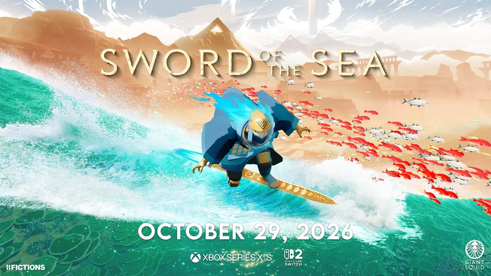 Sword of the Sea chega ao Xbox Series e Switch 2 em 29 de outubro