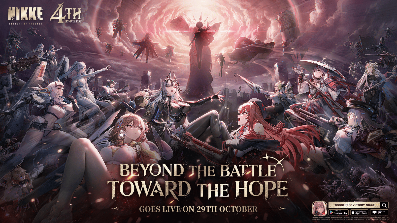 GODDESS OF VICTORY: NIKKE recebe atualização de 4º Aniversário com novos personagens e evento com Stellar Blade