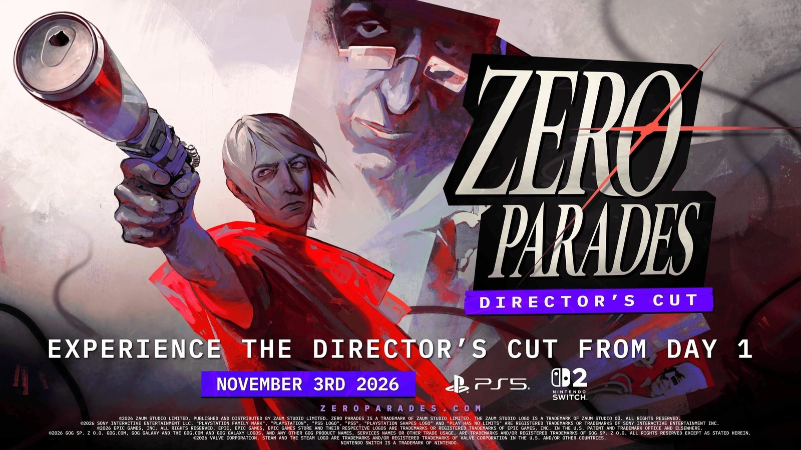 ZERO PARADES: Director’s Cut é anunciado para Nintendo Switch 2 e chega em 3 de novembro